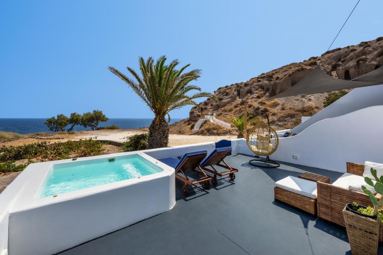 Peaceful Seafront Retreat In Santorini -Sonus Mare Beach Houses Vourvoúlos Eksteriør bilde